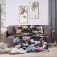 thumbnail image 4 of Blanket Jungkook Soft and Comfortable Wool Fleece Throw Blankets Gift for Home Decoration Sofa Office car Camping Yoga Travel Home Decoration Cozy Plush Beach, 4 of 6