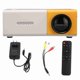 thumbnail image 2 of Mini Proyector Portátil, Proyector de Interfaz Multimedia HD 1080P Con USB, AV, Ranura para Tarjeta, 200 lm, Altavoces Integros para Cine en Casa, Vijes, Camping, 2 of 7