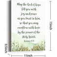 thumbnail image 2 of Christian Bible Verse Wall Art Canvas,May the God of Hope Romans 15:13 Motivational Scripture Canvas Prints Framed Wall Art for Home Room Office Room Wall Décor, 2 of 5