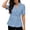 Light Blue, variant on Husipze 2026 Summer Women's Short Sleeve Blazer Jacket Breathable Open Front Lightweight Casual Loose Fit Work Office Cardigan Blazer Light Blue M