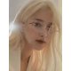 thumbnail image 4 of Gafas lisas con luz anti-azul sin marco, gafas retro a la moda, gafas acabadas para miopía, 4 of 6