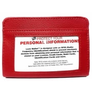 Red Lock Wallet RFID Blocking Wallet, Protection From Identity Theft
