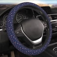 thumbnail image 3 of Lsque Star Dog Paw Ultra Soft Car Steering Wheel Cover for Women, Standard 15 inch Size for Truck Van SUV Auto, 3 of 8
