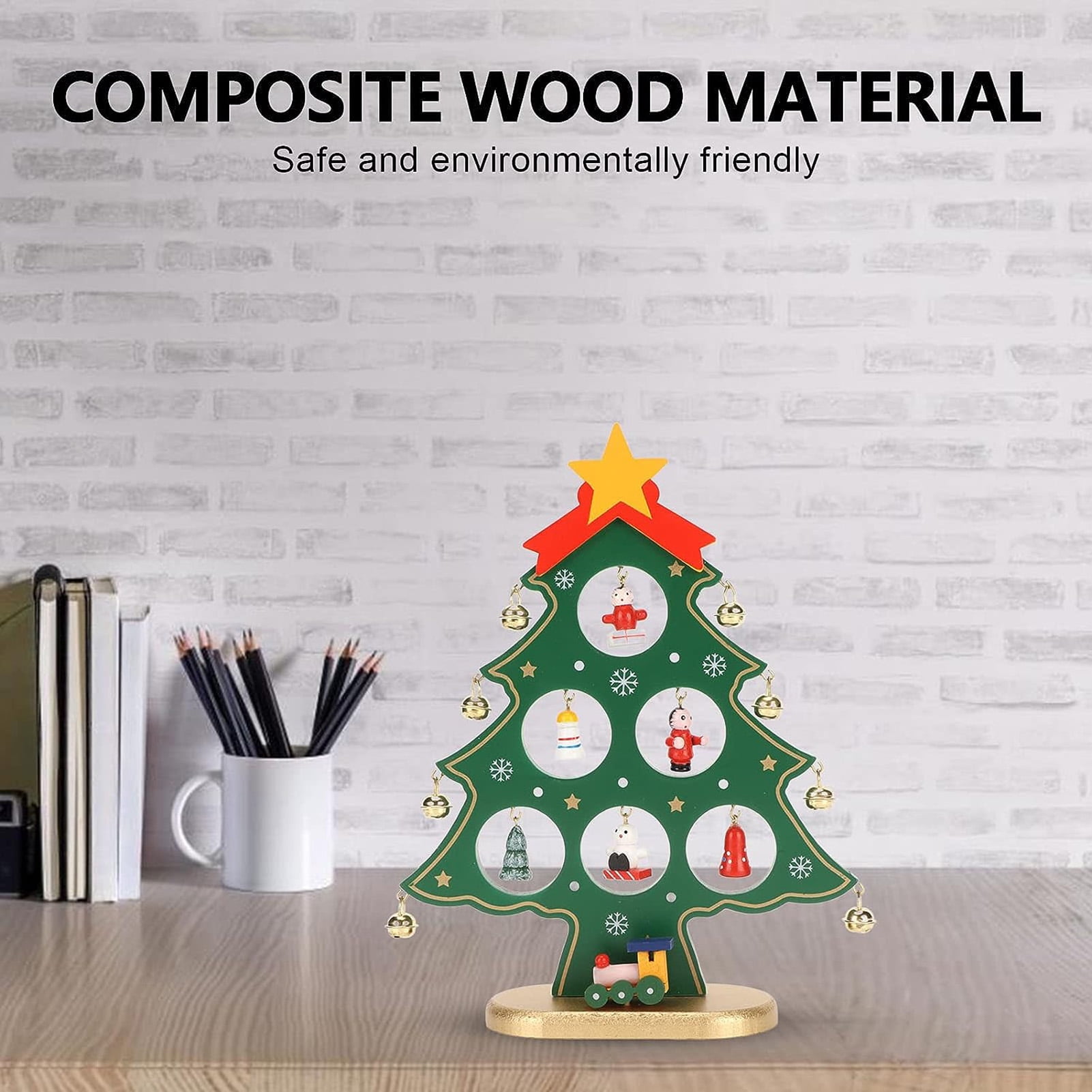 Christmas Tree, Wooden Christmas Tree Tabletop Decoration