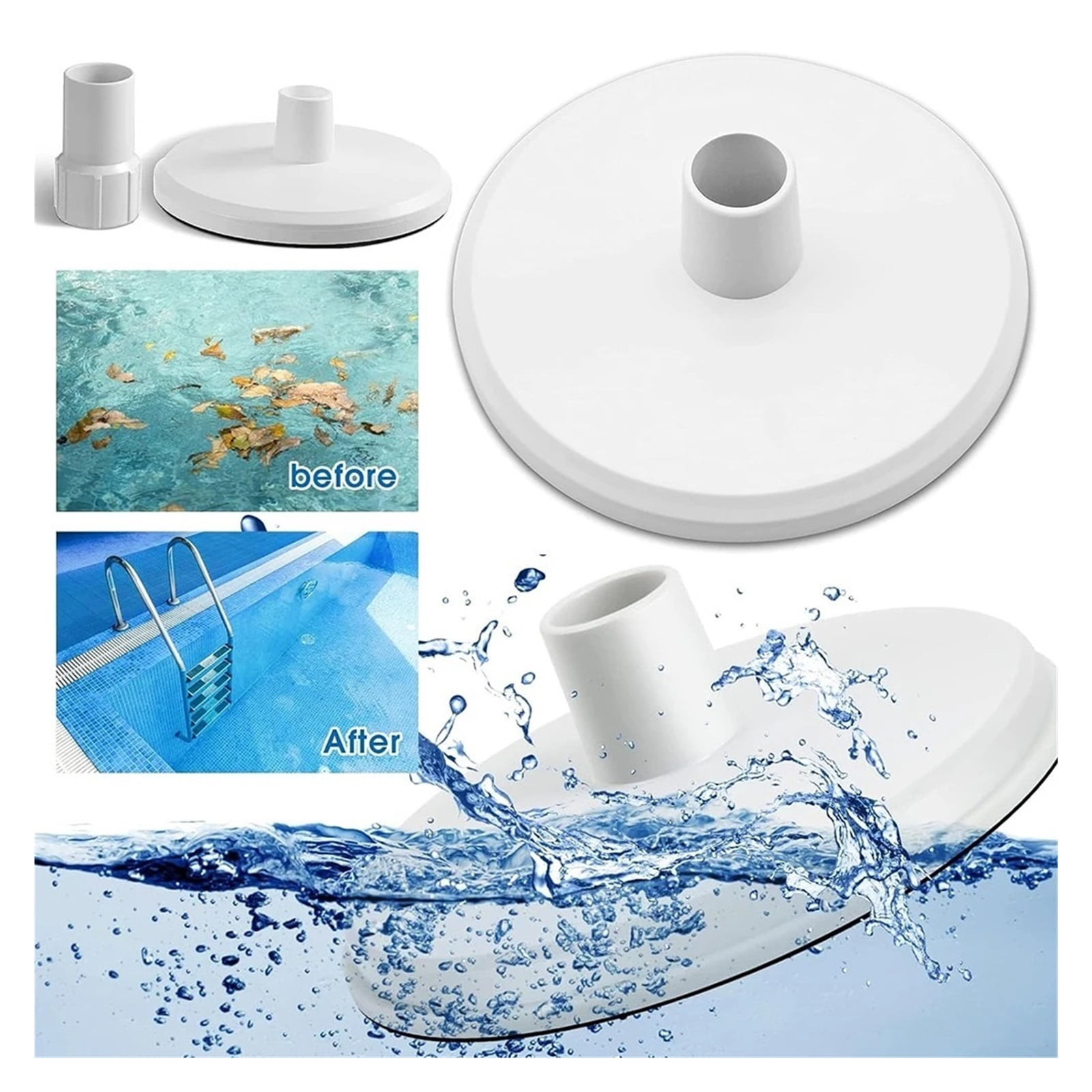 Skimmer Vacuum Hose Adapter Plate Replacement In-Ground Pool Skimmer Vac Plate Swimming Accessories ,Efficient Cleaning