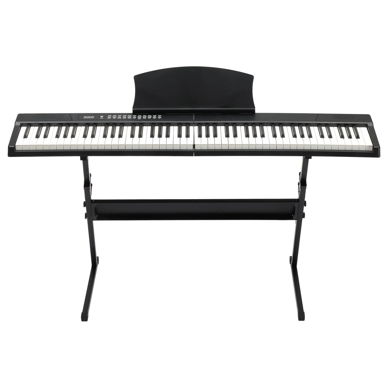 GPP-204 88 Key Magnetic Connection Piano Semi-Weighted Standard Digital Piano with Stand, MIDI Bluetooth, Handbag，Headphone，for Piano Lover Black color