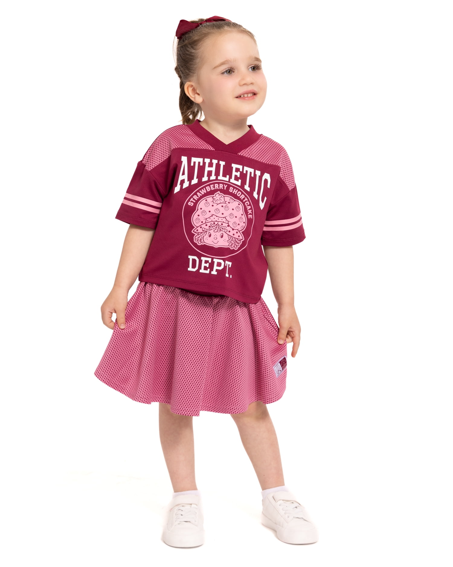 Strawberry Shortcake Toddler Girls Short Sleeve Graphic Jersey and Skirt Set, 2 Piece, Sizes 12M-5T