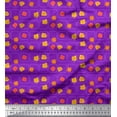 thumbnail image 1 of Soimoi Poly Georgette Fabric Square & Floral Artistic Printed Craft Fabric by the Yard 52 Inch Wide, 1 of 1