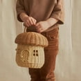 thumbnail image 2 of TENEBRALUX Handmade Wicker Mushroom-Shaped Storage Basket for Outdoor, Kids, Decor, Photography Props, 2 of 9