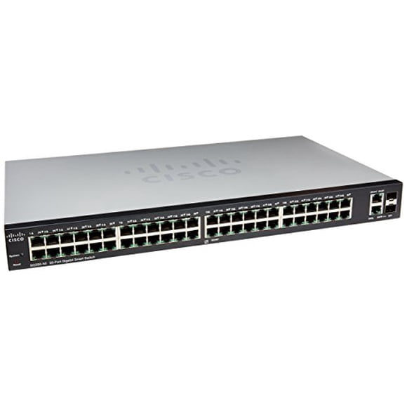 Cisco Small Business 200 Series SLM2048T-NA Smart SG200-50 Gigabit Switch 48 10/100/1000 Ports, Gigabit Ethernet Smart Switch, 2 Combo Mini-GBIC Ports