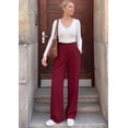 thumbnail image 6 of PRETTYGARDEN Women's Wide Leg Work Dress Pants Trousers | Palazzo Pant with Pockets, Lightweight Flowy, High Elastic Waistband, Office Wear, Business Casual Outfits, Fashion Clothing, 6 of 10