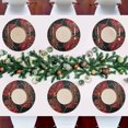 thumbnail image 7 of Ryvnso Red Rose Flower with Gold Round Plate Mats Dining Table Placemat Set of 4 for Holiday Decoration, 7 of 7