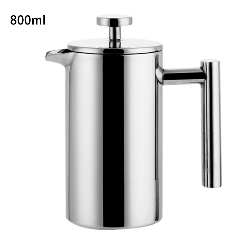 Marky Products Stainless Steel Thermal Carafe French Press Coffee Maker Grinder Coffee Pot Beverage Dispenser 