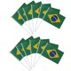 thumbnail image 1 of 12pcs Mini Flags Handwaving flag Brazil Brazilian National Flags Hand Waving Flags Plastic, 1 of 3