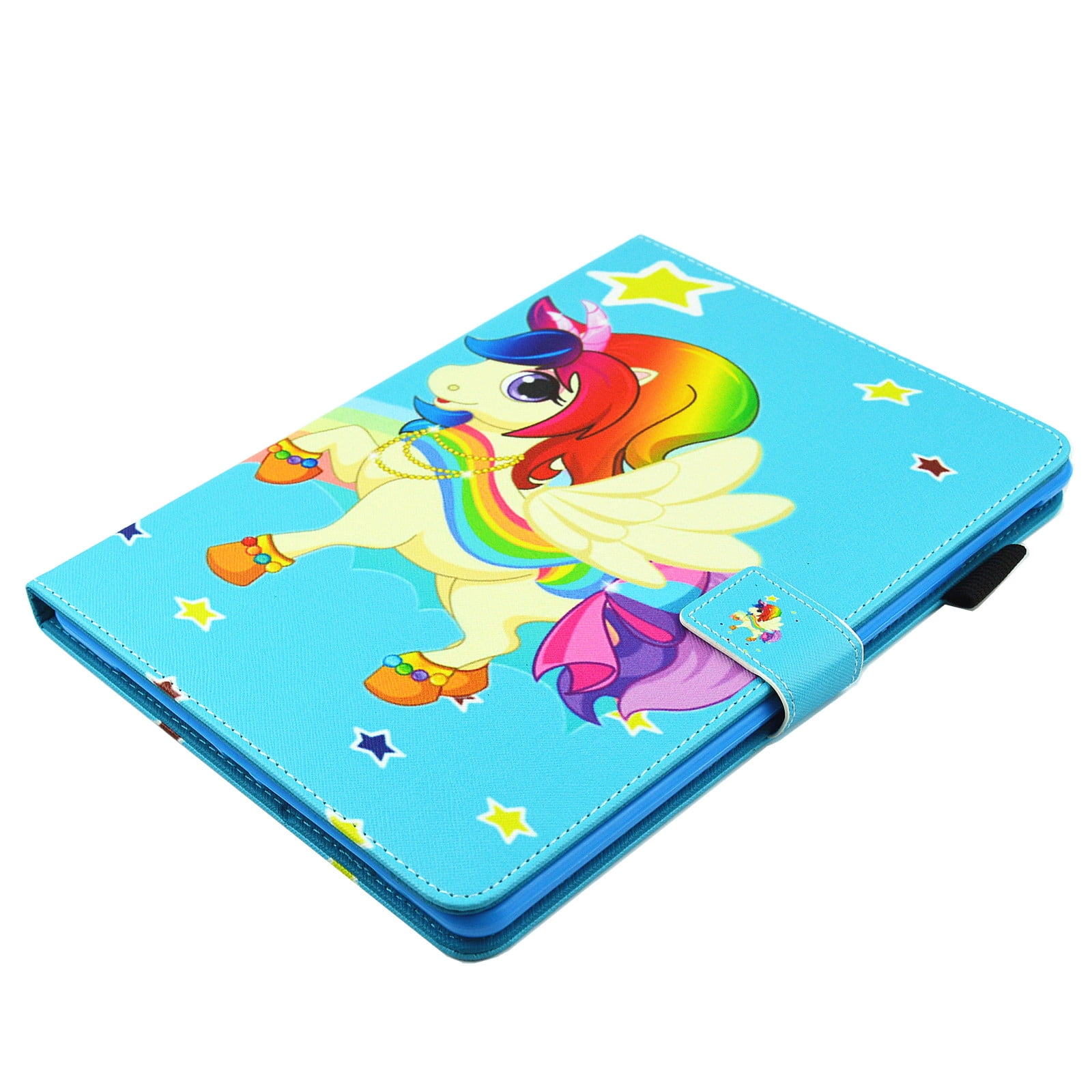 iPad Pro 10.5 Inch Case, Allytech PU Leather Slim Fit Kickstand Folio Flip Protective Auto Sleep Wake Smart Cover w/ Cards & Pencil Holder Shockproof Wallet Case for Apple iPad Pro 10.5",Unicorn Star