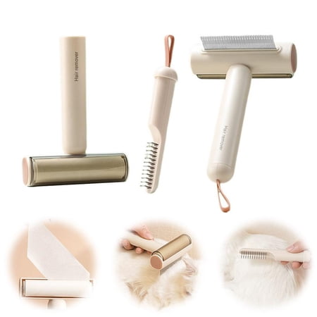 Double Sided Pet Deshedding Comb for Cats & Dogs Detangling Tool for Matted Fur