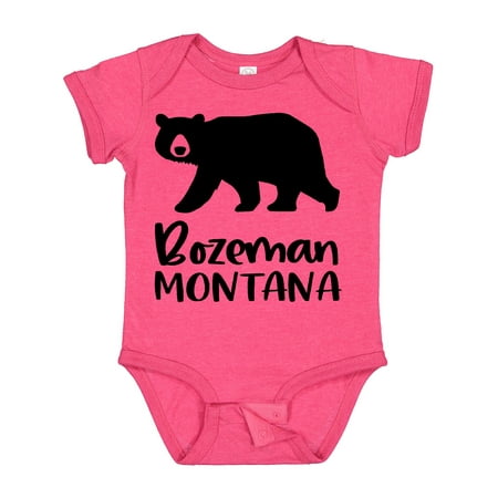 

Inktastic Bozeman Montana Black Bear Silhouette Boys or Girls Baby Bodysuit