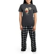 thumbnail image 4 of CafePress - Made For Each Other Cookies And Milk Pajamas - Women's Short Sleeve Print T-Shirt and Pants Charcoal Gray Cotton Pajama Set, 4 of 7