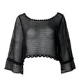 thumbnail image 1 of Blusa Ocean Pacific Talla CH Manga campana Negro, 1 of 3
