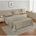 thumbnail image 2 of Ensemble de Draps LANE LINEN Format Grand 450 Fils 100 % Coton Lin, 2 of 9