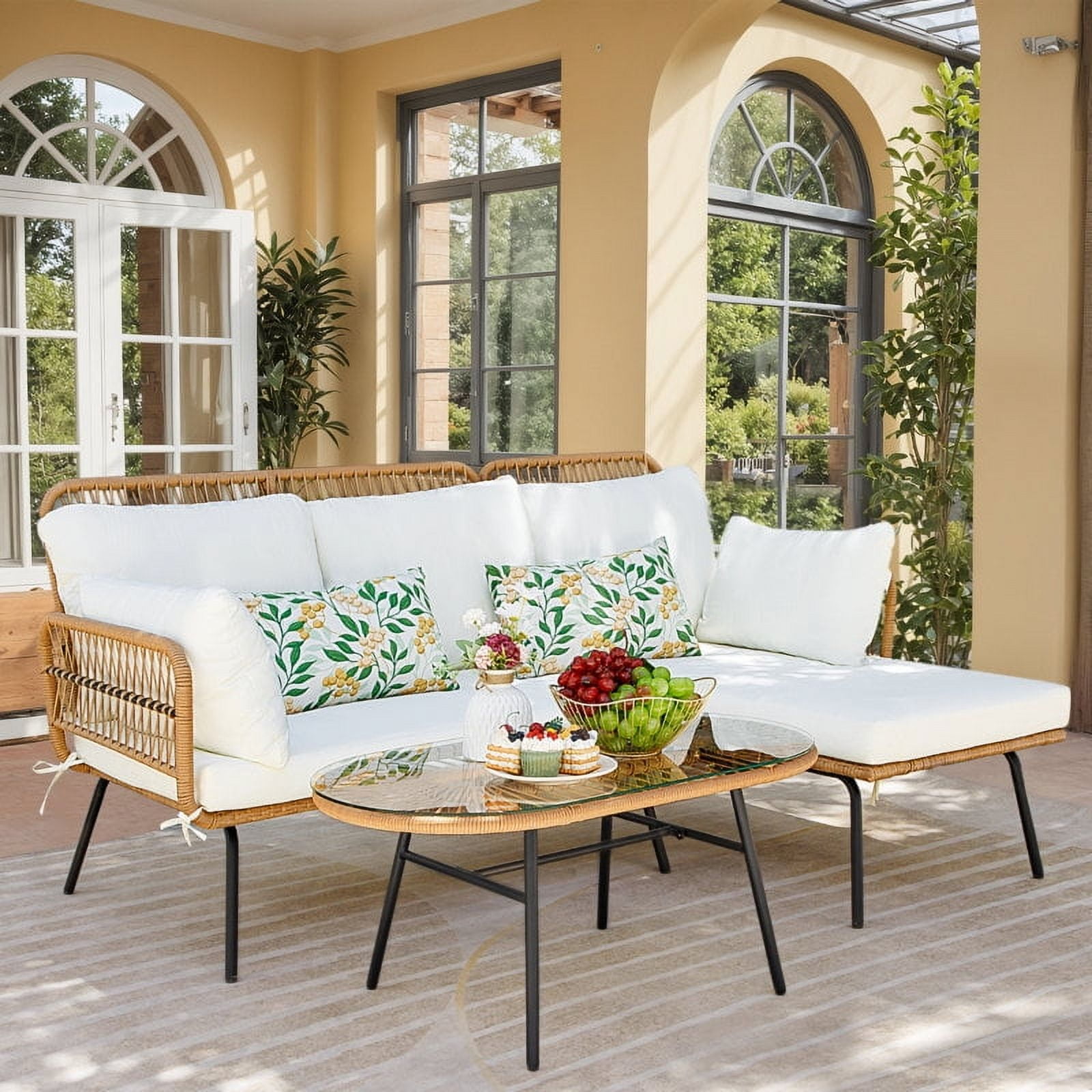 Better Homes & Gardens Lilah 4 Piece Outdoor Conversation Set