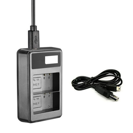 Camera Battery Charger   LCD Charger for Nikon D500 D600 D800 D800E D7000 D7100 Spare Part