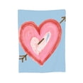 thumbnail image 2 of Blue Romantic Love Graffiti Throw Blanket, Anti-Pilling Ultra-Soft Micro Fleece Cover Blanket for Bed Sofa, for All Seasons, 80"x60", 2 of 9