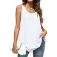 thumbnail image 7 of Scyoekwg Hawaiian Tank Tops for Women Sleeveless Trendy Basic Tank Tops Ladies Blouses Dressy Casual Womens Summer Fashion Going Out Top Loose, 7 of 7