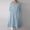 Light Blue #2, variant on pstuiky Fashion Women Casual Round Neck Solid Summer Short Sleeve Pockets Dress