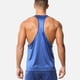 thumbnail image 5 of Camiseta de tirantes de cuello redondo para hombre, de color liso, holgada, deportiva, de fitness, con tirantes finos que absorbe el sudor, en forma de H, de nailon., 5 of 5