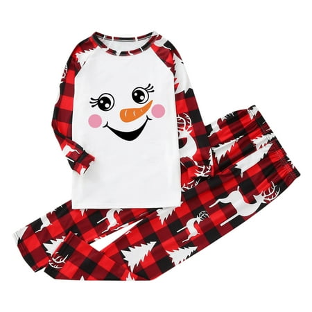 

ketyyh-chn99 Pajamas Family Kids For Christmas Family Matching Pajamas Cute Big Headed Deer Print Pjs Pajamas Christmas Family Set