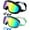 Black Aqua & Green Aqua, variant on Kids Swimming Goggles 2 Pack, Anti Fog&UV Kids Goggles for Boys Girls, No Leak Wide View Swim Goggles for Child 3-14