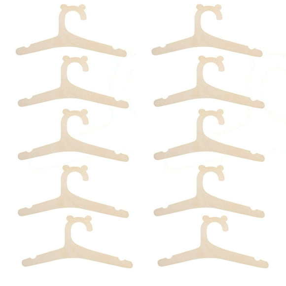 Ganchos para colgar perchas de madera para niños Perchas de madera de 9 pulgadas para ropa y pantalones Perchas de madera para bebés y niños Percha de exhibición