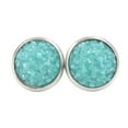 thumbnail image 3 of Pendientes Gotas Minnieouse de acero inoxidable Galvanoplastia fina superficie lisa Ligero cian oscuro, 3 of 6