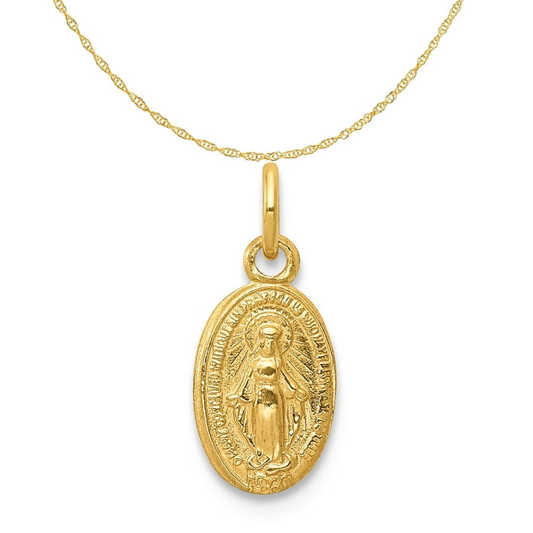 Miraculous medal hotsell gold charm