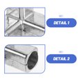 thumbnail image 3 of NUOLUX 6Ud Conectores Para Estante Y Ropa En Metal Plateado Para Optimizar Espacio En, 3 of 7