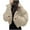 Beige, variant on Viikei Winter Coats for Women Fashion Women Zipper Pocket Coat Long Jacket Winter Long Sleeve Down Cotton