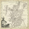 thumbnail image 3 of Jeffreys, T. 12x12 Black Modern Framed Museum Art Print Titled - Map of Scotland, 3 of 5