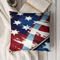 thumbnail image 3 of YINGXI Stars Beads Decor Patriotic American Flag Pillow Case Independence Memorial Day Decorations for Sofa Couch 22x22in, 3 of 5
