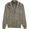 thumbnail image 1 of Tasso Elba Mens Faux Suede Cardigan Sweater, Marrón, XX-Large, 1 of 1