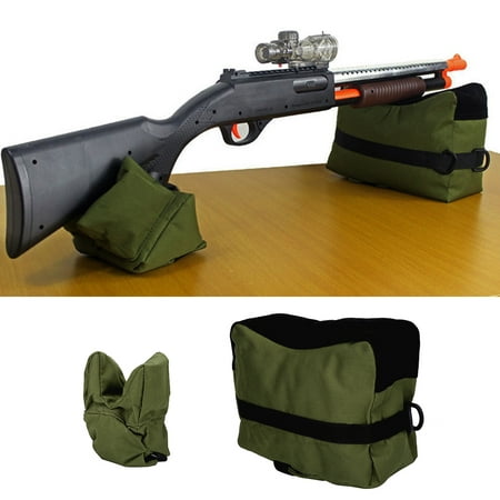 Shooting Rest Bag Set,Zerone Durable Portable Shooting Front Rear Bench Rest Bags Set Rifle Target Stand for