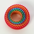 thumbnail image 4 of Fiudx Juego de Cortadores de Plástico Corrugado, Redondos, Fáciles de Limpiar, Esenciales para Decorar Pasteles, Kit de Herramientas para Hornear, Uso Versátil, Decoración Navideña para La Cocina, 3,, 4 of 4