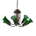 thumbnail image 5 of Meyda Lighting 24" Wide Green Tiffany Pond Lily 7 Light Chandelier - N/A, 5 of 6