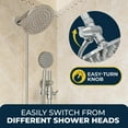 thumbnail image 3 of Hammerhead Showers Solid Metal 3-Way Shower Diverter Valve Connects Fixed And Handheld To Shower Arm Splitter For Dual Shower Head Oil Rubbed Bronze, 3 of 4