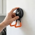 thumbnail image 5 of Anti-Slip Coating Double Garage Utility Wall Hooks, Heavy Duty Bike Ladder Storage Organizer Rack, Garden Tool Hanging Hardware, Single Piece 4.33X2.95 Inch Hook for Workshop Wall Storage,E, 5 of 9