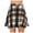 Black, variant on Plaid Skirts for Women Women's High Waist Pleated Mini Skater Skirt A-Line Flannel Skirts Black XL