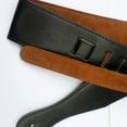 thumbnail image 3 of Correas de hombro de guitarra de cuero ajustables para cinturón de guitarra eléctrica 3 colores negro Yuyangstore cinturón con correa para bajos eléctricos, 3 of 6