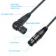 thumbnail image 3 of Cable XLR Devinal en ángulo recto macho a hembra recto de 1 m, paquete de 2, 3 of 8