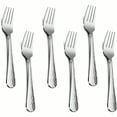 thumbnail image 6 of Hammered Salad Forks Set of 6 Stainl Steel Appetizer Dert Forks Sierware Flatware Small Forks Mirror Finish Dishwasher Safe 6.7 Inches, 6 of 7