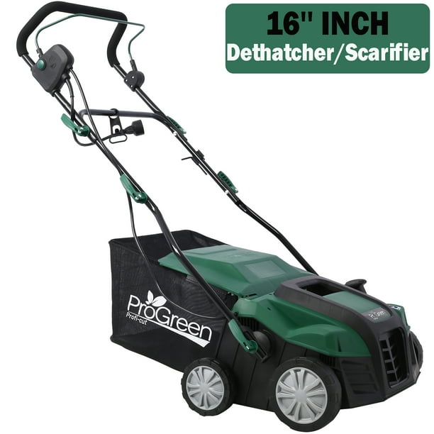 Dethatcher and Scarifier, Seizeen 16Inch Lawn Dethatcher Scarifier 2
